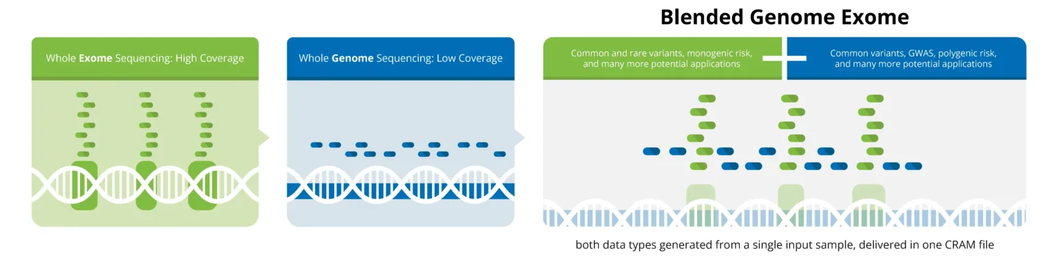 Blended Genome-Exome Sequencing Diagram